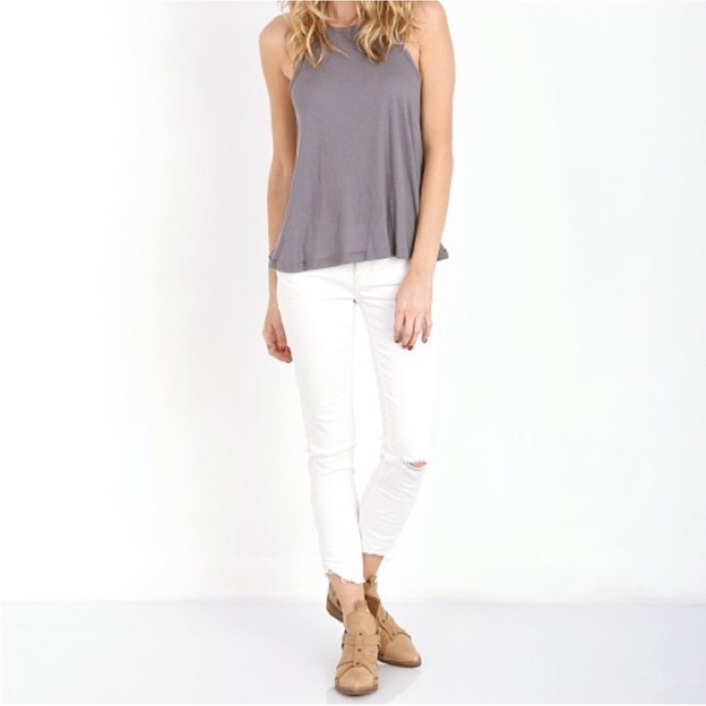 FREE PEOPLE Nwt Mid Rise Cropped Jeans Size 26